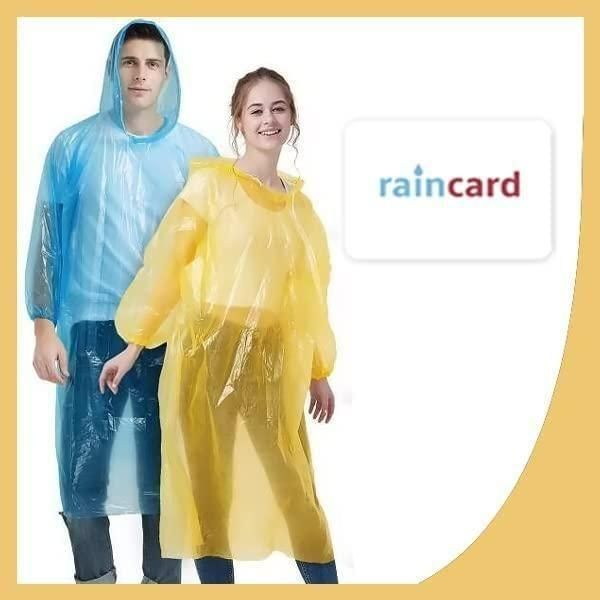 Portable Rain Coat pack of 2 multicolour